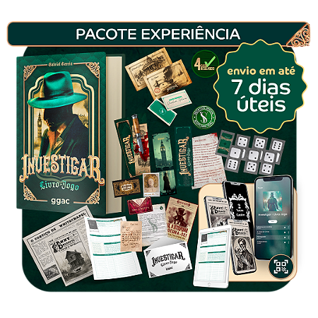 PACOTE EXPERIÊNCIA - INVESTIGAR LIVRO-JOGO