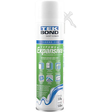 ESPUMA POLIURETANO EXPANSIVA 500ML/360G TEKBOND