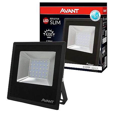 REFLETOR LED 50W BIVOLT SLIM - AVANT