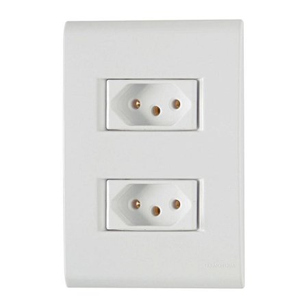 TOMADA DUPLA 2X4 10A AFAST - TRAMONTINA