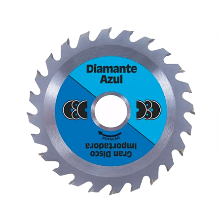 DISCO MADEIRA VIDEA 4.3/8 24D - DIAMANTE AZUL