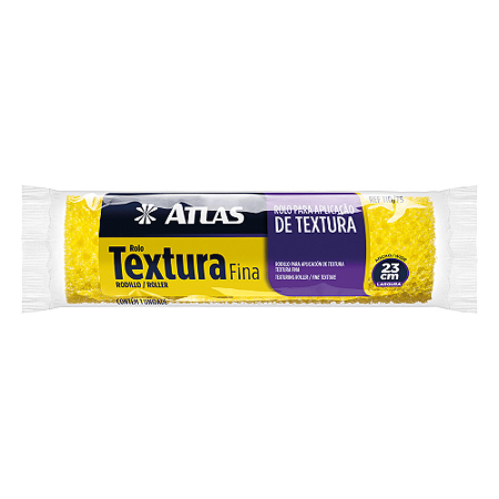 ROLO ESPUMA 23CM TEXTURA FINA - ATLAS