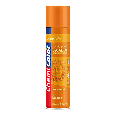 Tinta Spray 400ml Laranja Chemicolor