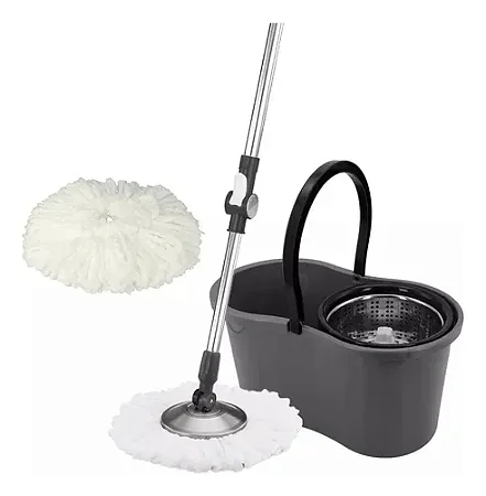 MOP BALDE SPIN 360º INOX C/ESFREGAO