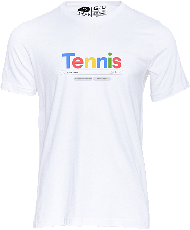 Camiseta para Tenista: Search Rawe Tennis. (Produto On Demand, com estampa digital).