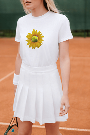 Baby Long feminina (Tênis/ Tenista): Flower Power.