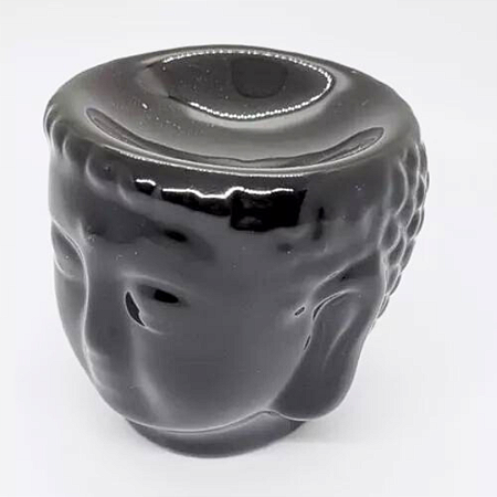 Buda Difusor Aromatizador Rechaud Wax Melts Óleos Essenciais Preto