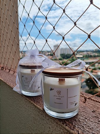 Vela aromática artesanal Conforto e Elegância