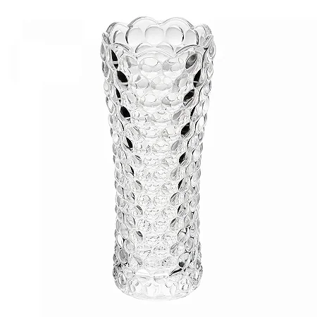 Vaso de Vidro Bubble 7cm x 7cm x 18cm - Lyor Original