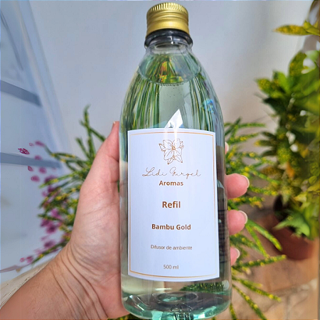 Refil para Difusor com Varetas da Linha Bambu Gold 500ml