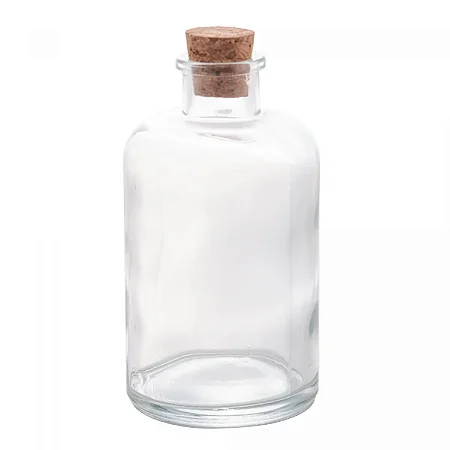 Pote De Vidro 190ml Com Rolha Para Eventos Lyor Incolor Liso