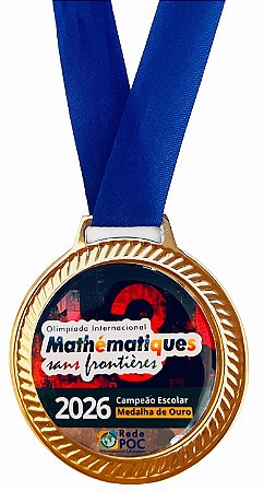 Medalha 2026 Escolar Ouro