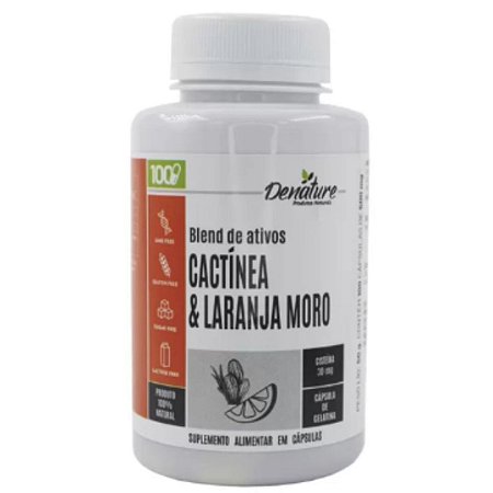 Cactínea + Laranja Moro 500mg 100 caps Denature