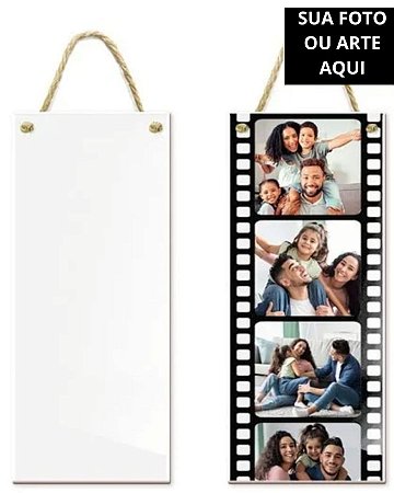 Quadro Azulejo 4x Fotos 10x30cm Personalizado Foto Ou Arte