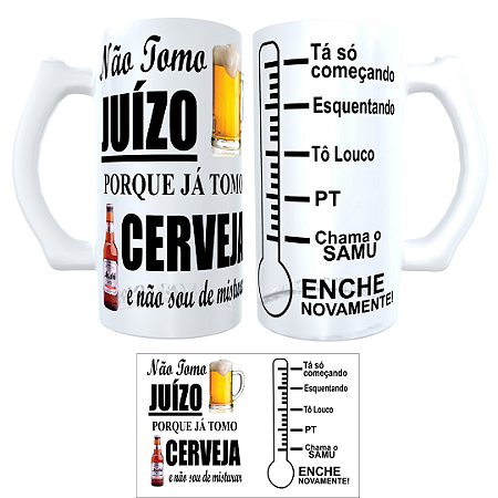 Caneca Chopp Personalizada Vidro Jateado Presente 475ml