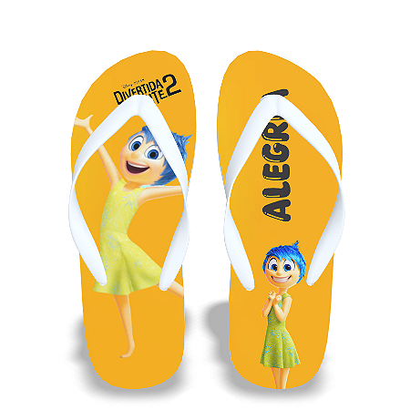 Chinelo Divertidamente 2 Presentes Personalizados Emoções