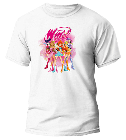 Camiseta Club Winx Personalizada Animação  Presente