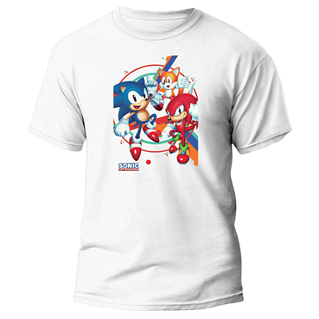 Camiseta Sonic Personalizada Animação Ouriço Presentes