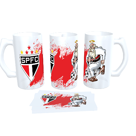 Caneca Chopp Times Brasileiros Personalizada Vidro Jateado