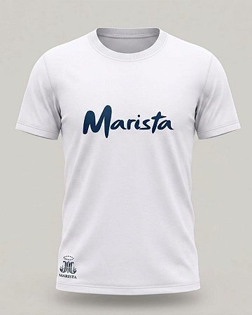 Camiseta Escolar Marista Branca