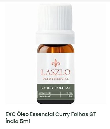 Óleo essencial curry 5ml