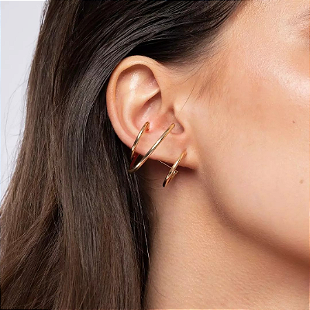 EAR CUFF CIRCLE - DOURADO