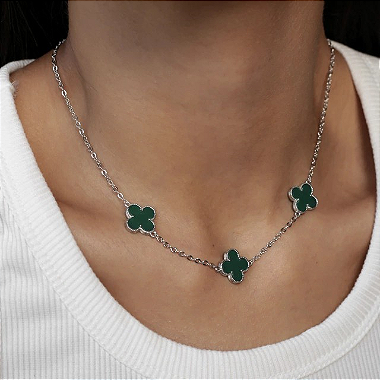 CONJUNTO TREVOS VIGINIA RÓDIO BRANCO (PEDRA VERDE)