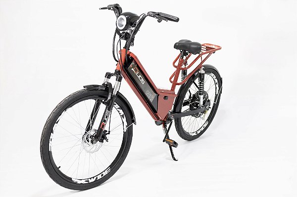 Bicicleta Elétrica Duos Confort Full Vermelha 800w