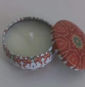 Vela aromática 100g na latinha bamboo