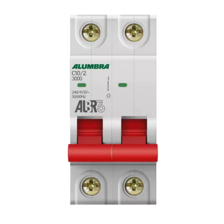 DISJUNTOR BIPOLAR 10A C ALUMBRA ALBR3