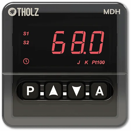 CONTROLADOR TEMPERATURA DIGITAL 48X48 100-240V SAI 24VCC/SSR THOLZ MDH1311R-P763