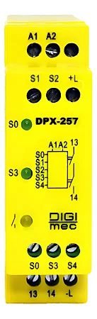 RELE SEGURANCA DIGIMEC DPX-257 T4 24VCA/CC