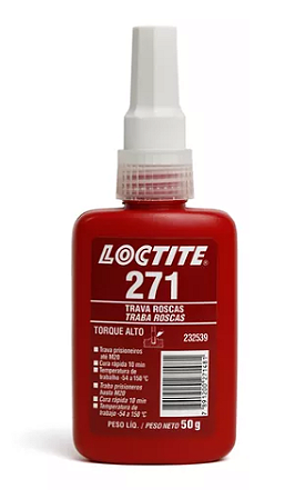 ADESIVO ANAER.TRAVA ROSCA 271 50G ATE M25 AL.TORQUE VERM 232539 LOCTITE