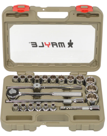 SOQUETE JG ESTR ENC 1/2"JG 08A32MM (23PCS) MAYLE