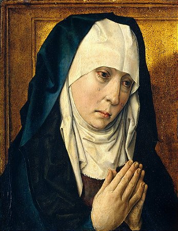 Quadro - A Virgem Enlutada - Autor desconhecido