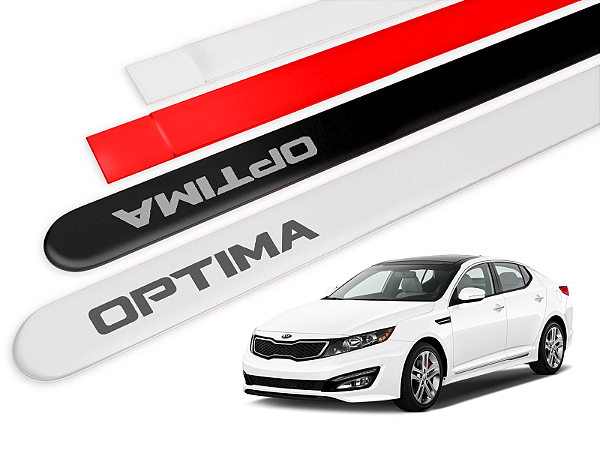 Jogo Friso Lateral Kia Optima 11/16 Ponta Redonda com Grafia - Tiger