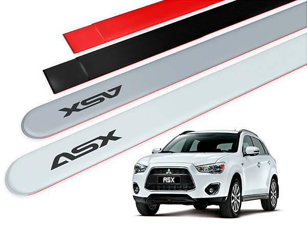Jogo Friso Lateral Mitsubishi ASX 10/.. Ponta Redonda com Grafia ASX - Tiger