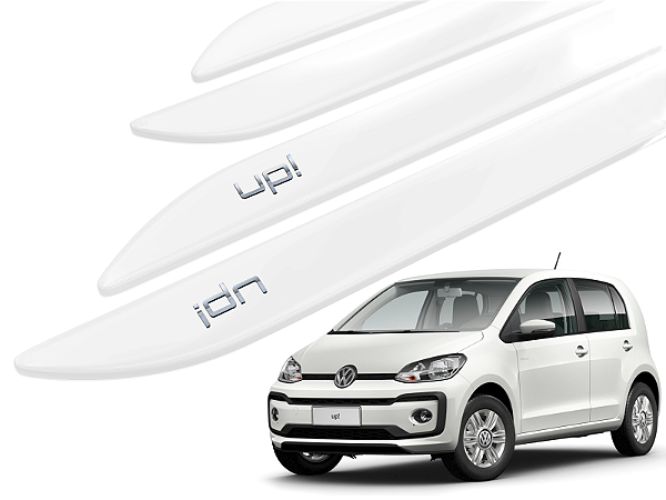 Jogo Friso Lateral Volkswagen Up 4p 14/.. Ponta Facão com Grafia Cromada - Tiger