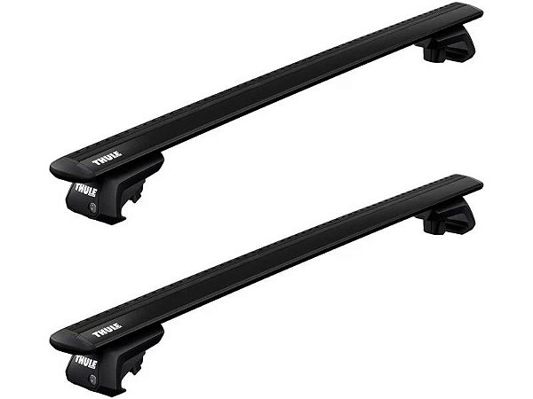 Rack de Teto Thule para Land Rover Discovery Sport 2015 até 2023 Teto c/ Trilhos - WingBar Evo Black