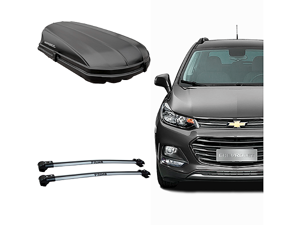 Bagageiro para Chevrolet Tracker 20/.. Maleiro de Teto Motobul + Rack Travessa Prime (Ponto de Fixação na Longarina)