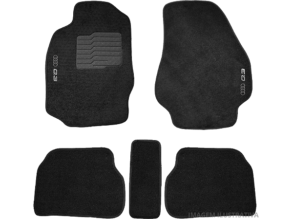 Tapete Carpete Audi Q3 12/19 Preto Eloin 5 pçs - Ecotap