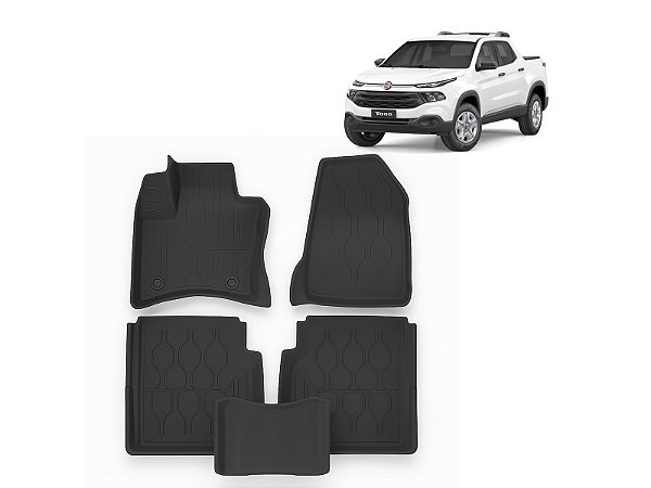 Tapete Bandeja Interno para Fiat Toro 2016 até 2025