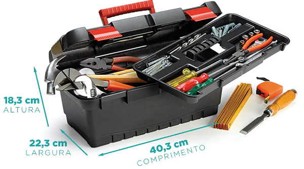 Caixa de Ferramentas Grande 16 Nitron