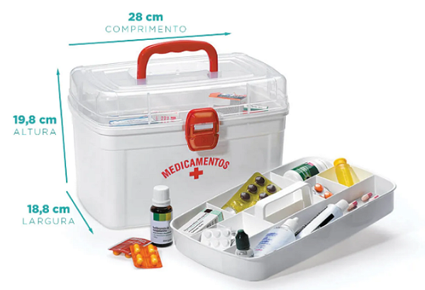 Frasqueira para Medicamentos Grande Nitron