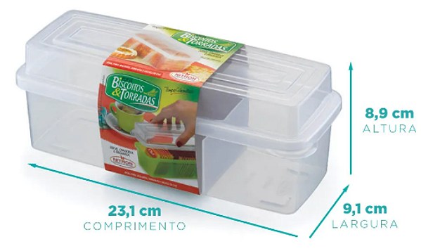 Porta Biscoito Plástico Nitron