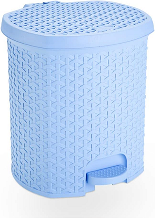 Lixeira com Pedal 6 LItros Azul Baby Nitron