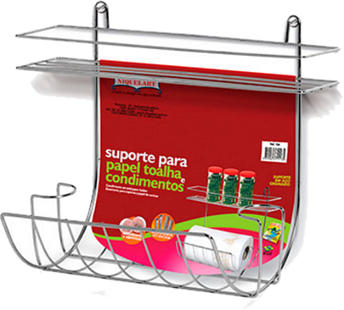 Porta Condimentos e Papel Toalha Niquelart
