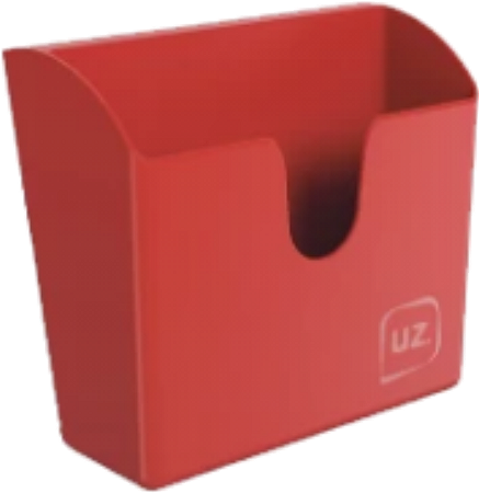 Porta Guardanapo Plástico Slim Vermelho Uz