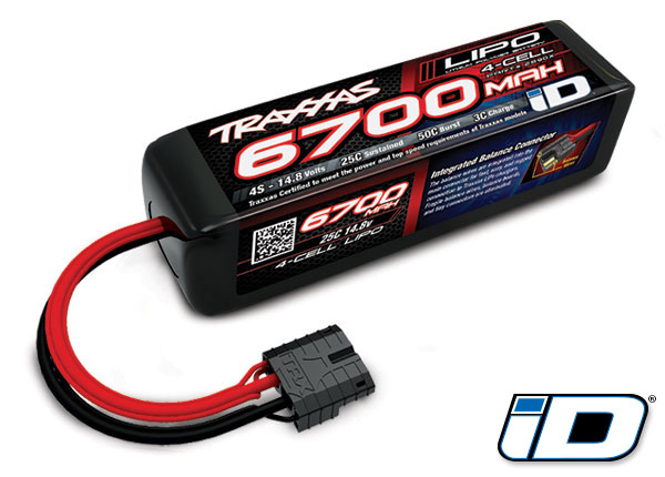 BATERIA TRAXXAS 14.8V 6700MAH 4S 25C LIPO 2890X