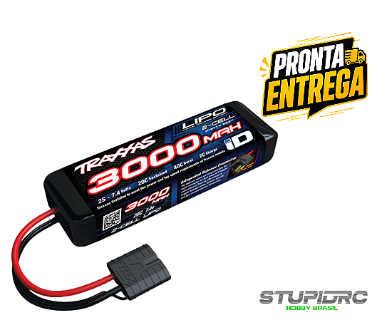 BATERIA TRAXXAS 2S LIPO 3000MAH 7.4V 20C - 2827X